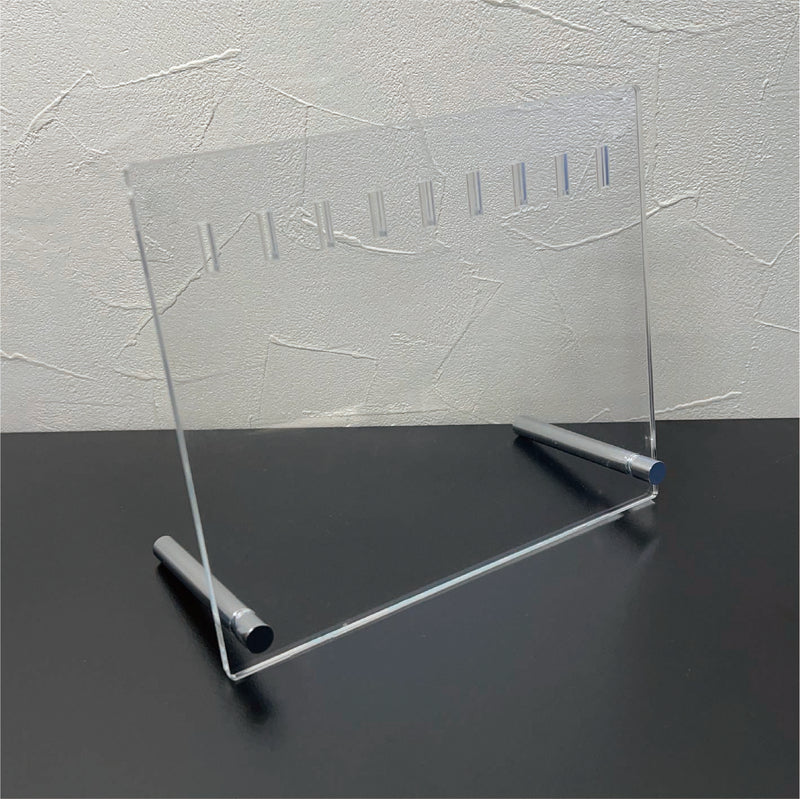 アクリルコレクションボードスタンド-挟めるタイプ 付属パーツ付きセット 200mm×170mm