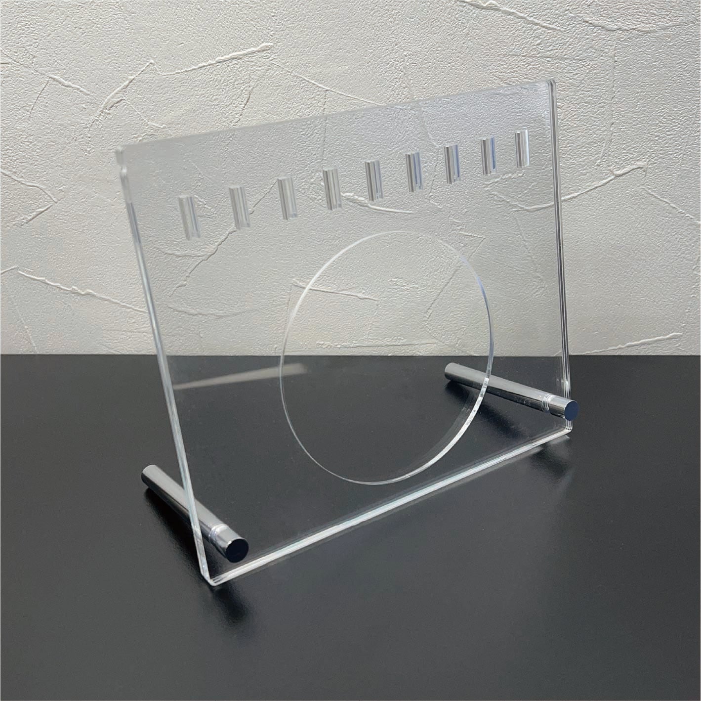 アクリルコレクションボードスタンド-三枚重ねタイプ 付属パーツ付きセット 200mm×170mm