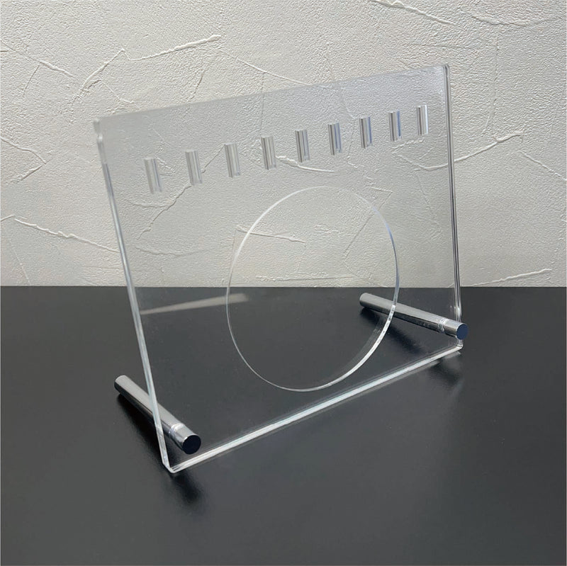 アクリルコレクションボードスタンド-三枚重ねタイプ 付属パーツ付きセット 200mm×170mm