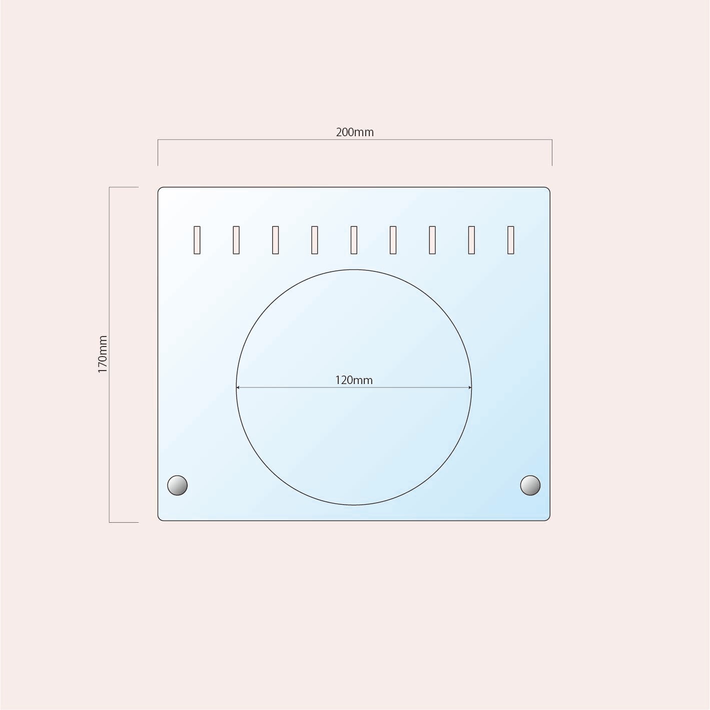 アクリルコレクションボードスタンド-三枚重ねタイプ 付属パーツ付きセット 200mm×170mm