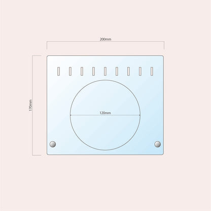 アクリルコレクションボードスタンド-三枚重ねタイプ　付属パーツ付きセット　200mm×170mm