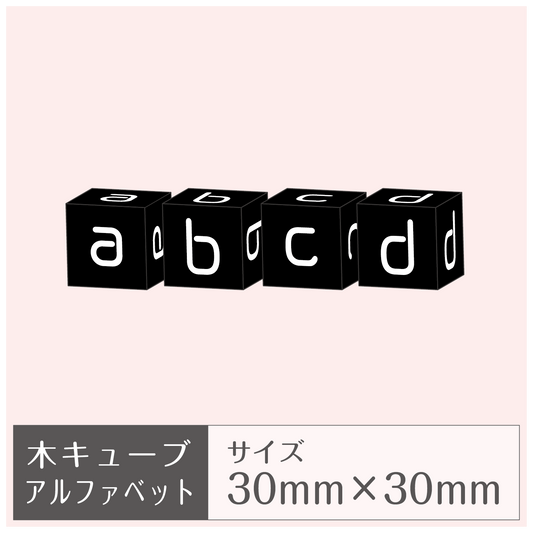 木製キューブ［アルファベット］